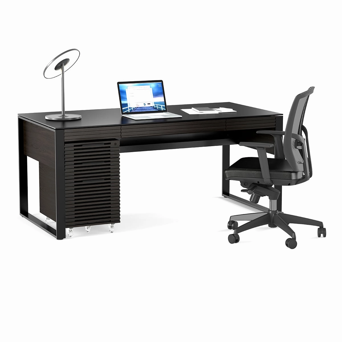 BDI Corridor 6521 Desk (Charcoal Stained Ash)