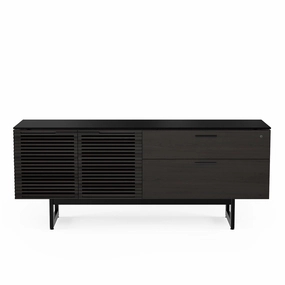 BDI Corridor 6529 Credenza Cabinet (Charcoal Stained Ash)