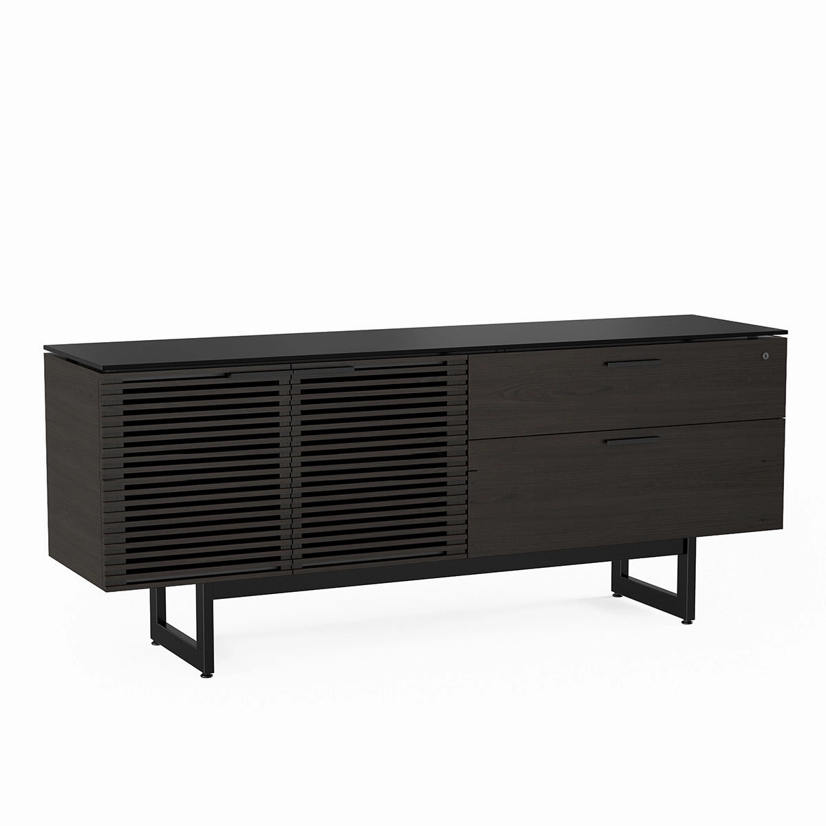 BDI Corridor 6529 Credenza Cabinet (Charcoal Stained Ash)