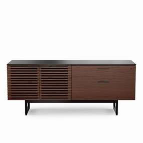 BDI Corridor 6529 Credenza Cabinet (Chocolate Stained Walnut)