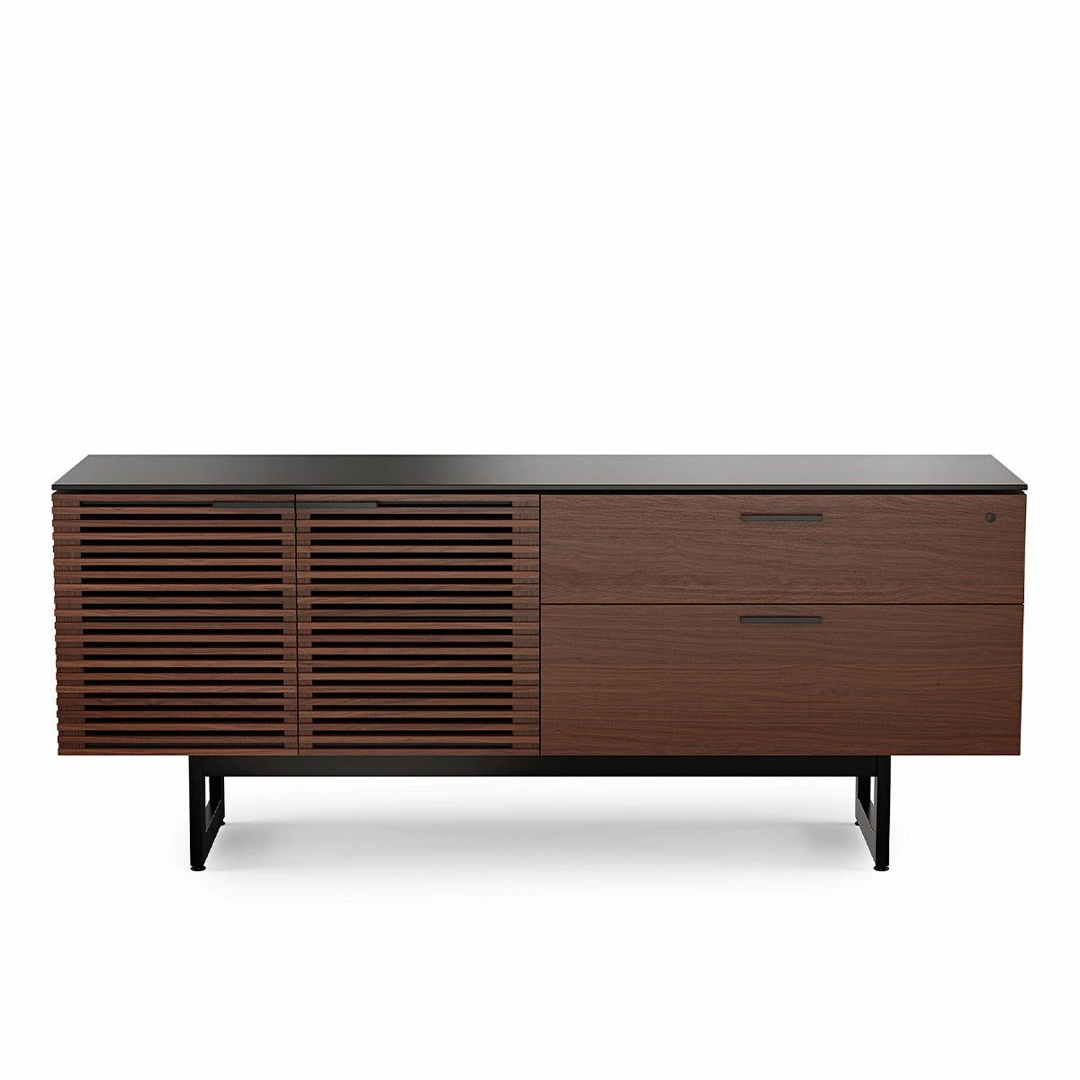 BDI Corridor 6529 Credenza Cabinet (Chocolate Stained Walnut)