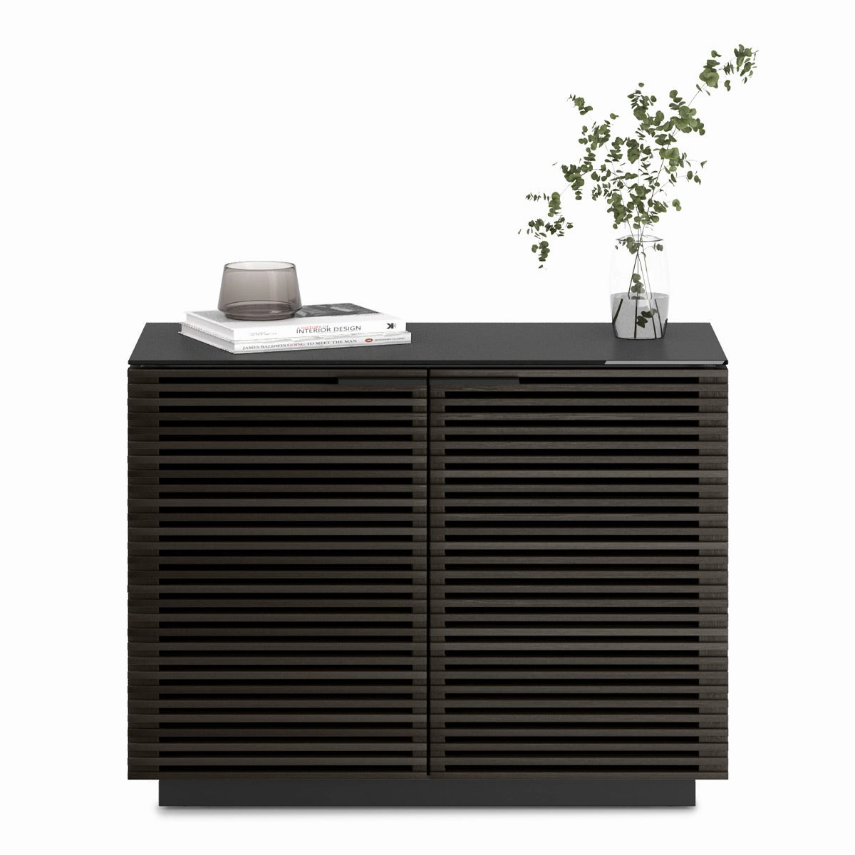 BDI Corridor 8108 2-Door Storage Cabinet (Charcoal Stained Ash)