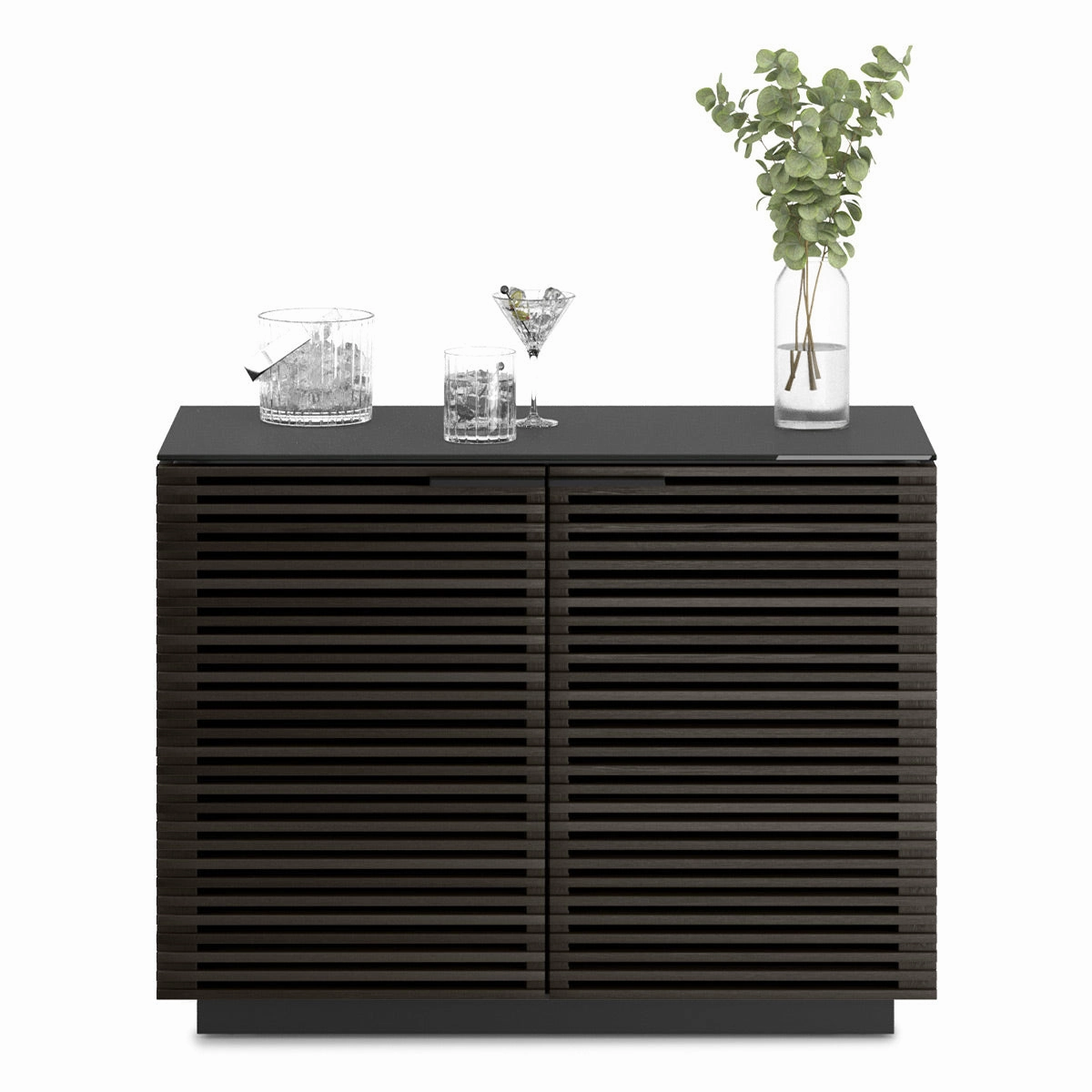 BDI Corridor 8108 2-Door Storage Cabinet (Charcoal Stained Ash)
