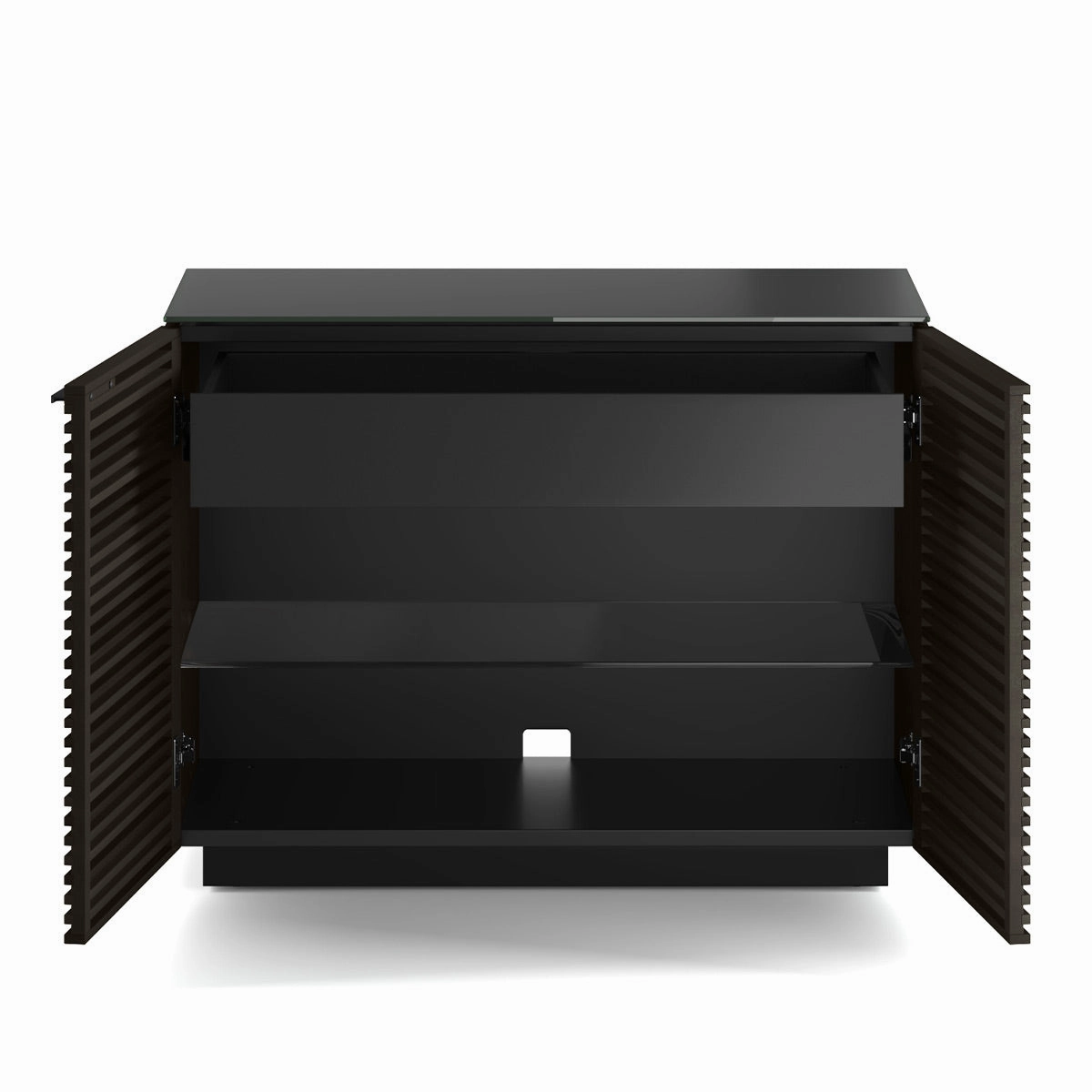 BDI Corridor 8108 2-Door Storage Cabinet (Charcoal Stained Ash)