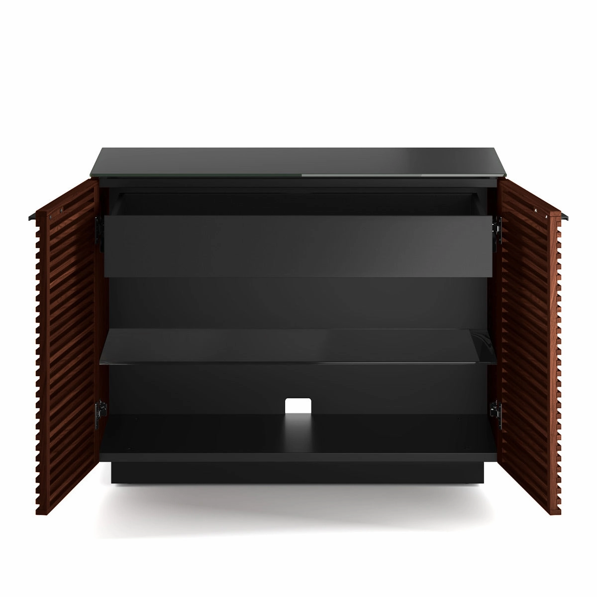 BDI Corridor 8108 2-Door Storage Cabinet (Chocolate Stained Walnut)