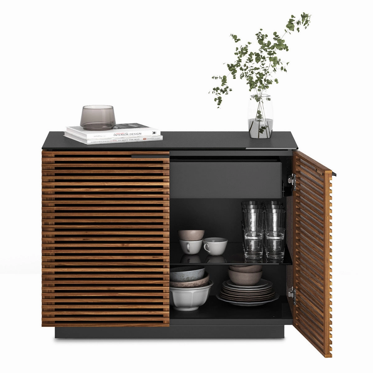 BDI Corridor 8108 2-Door Storage Cabinet (Natural Walnut)