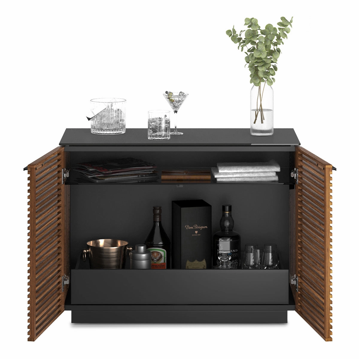 BDI Corridor 8108 2-Door Storage Cabinet (Natural Walnut)