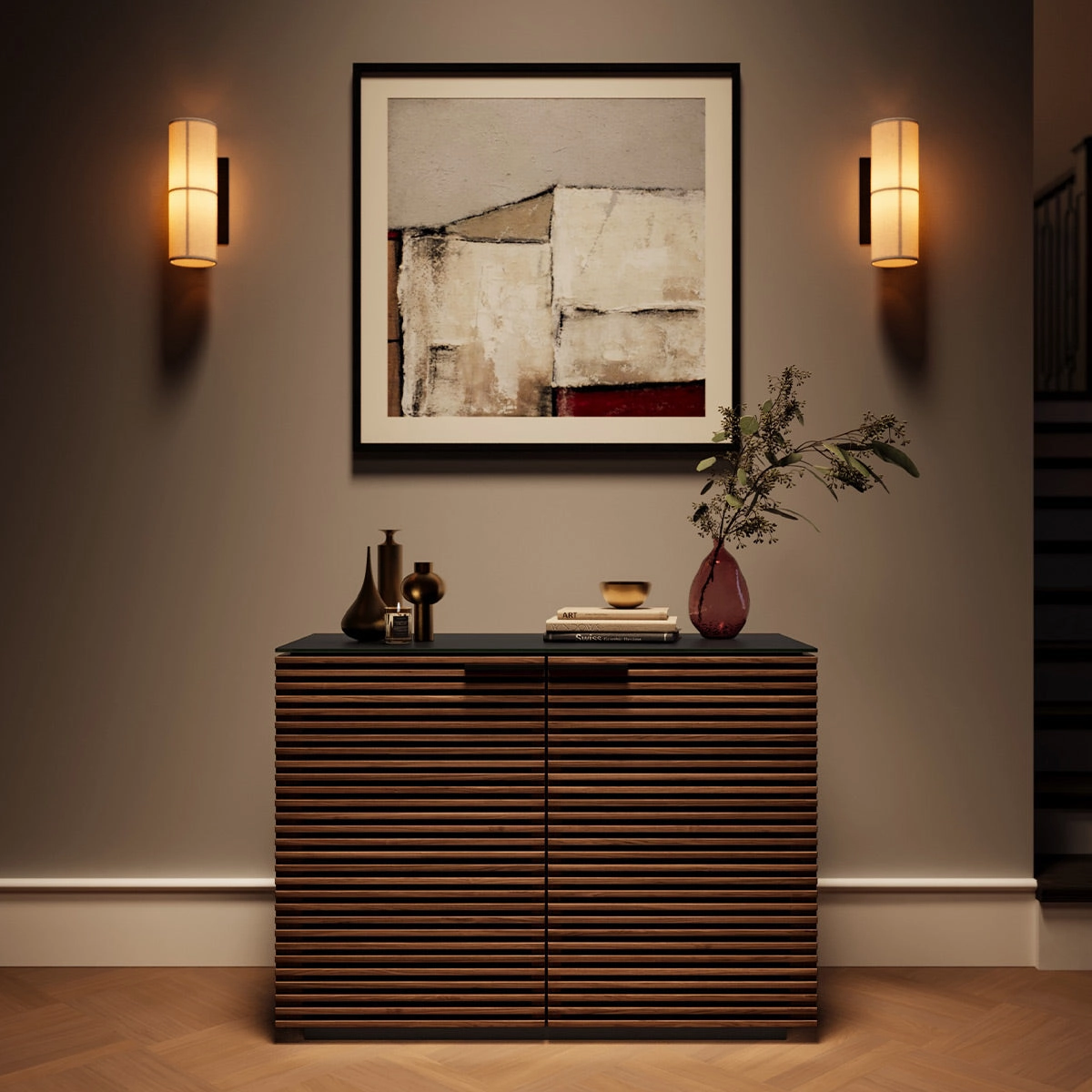 BDI Corridor 8108 2-Door Storage Cabinet (Natural Walnut)
