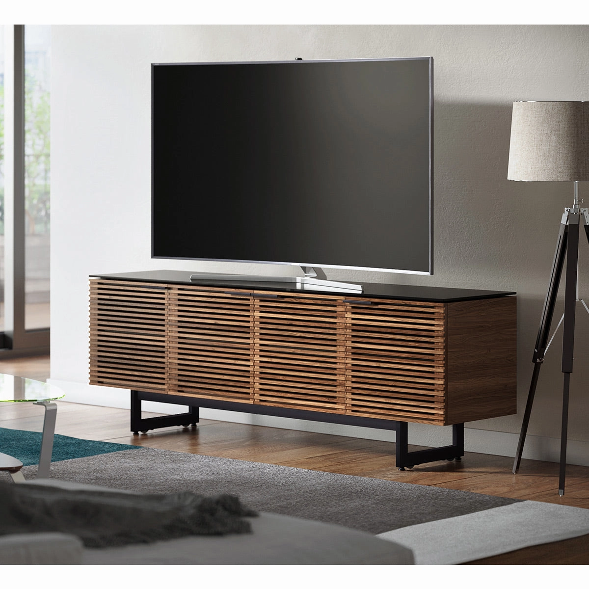 BDI Corridor 8179 Quad Media Console for TVs up to 85" (Walnut)