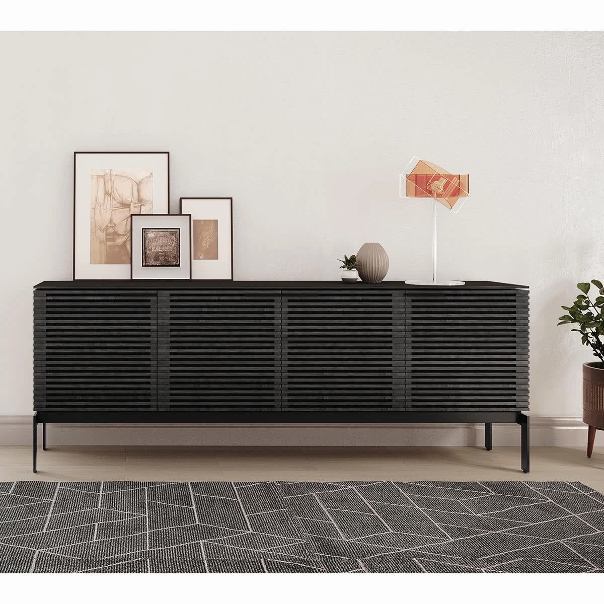 BDI Corridor SV 7129 Storage Console (Charcoal Stained Ash)