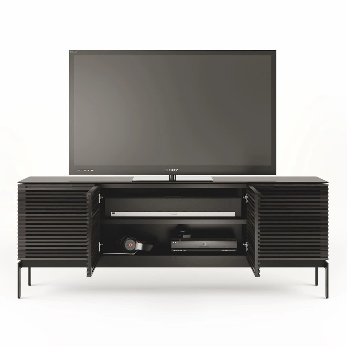 BDI Corridor SV 7129 Storage Console (Charcoal Stained Ash)