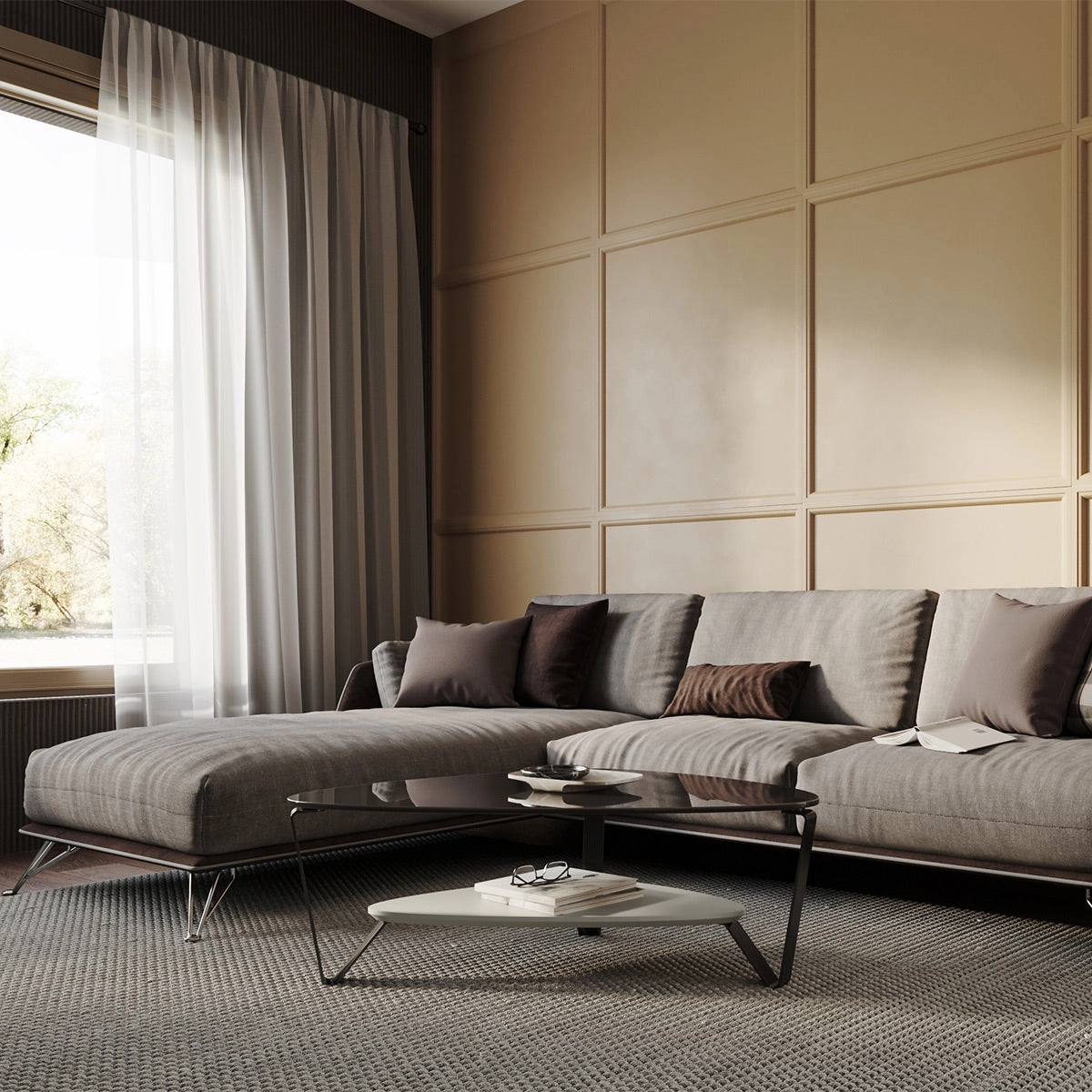 BDI Dino 1364 Small Coffee Table (Stone)