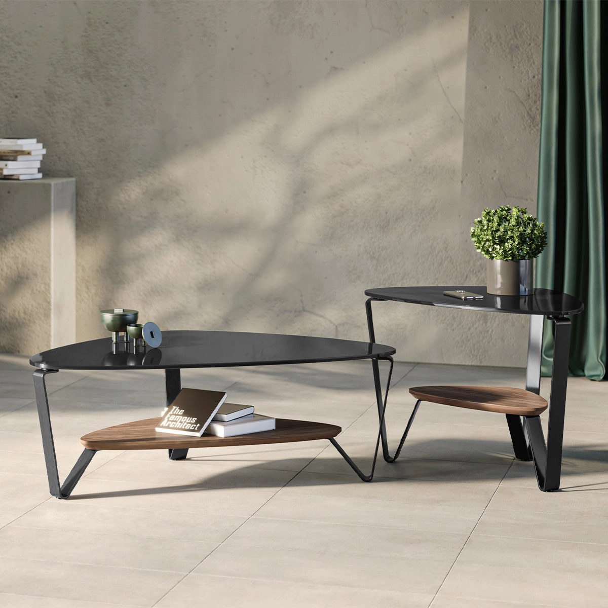 BDI Dino 1364 Small Coffee Table (Walnut)