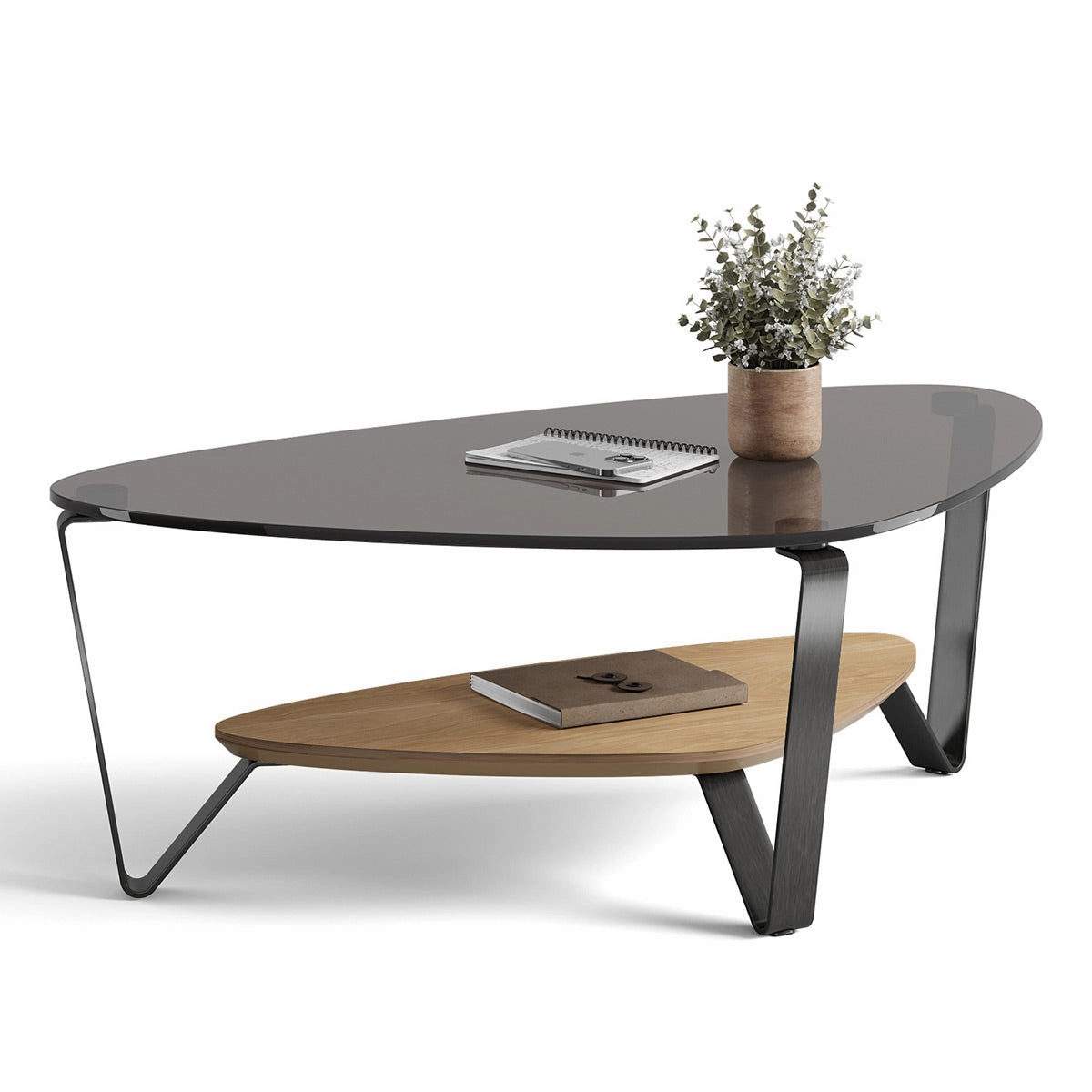 BDI Dino 1364 Small Coffee Table (Washed Oak)