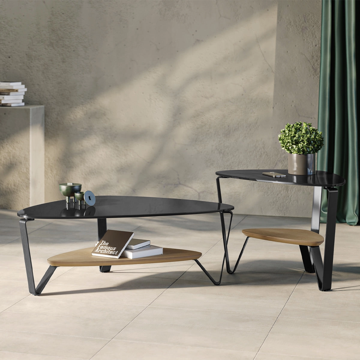BDI Dino 1367 End Table (Washed Oak)