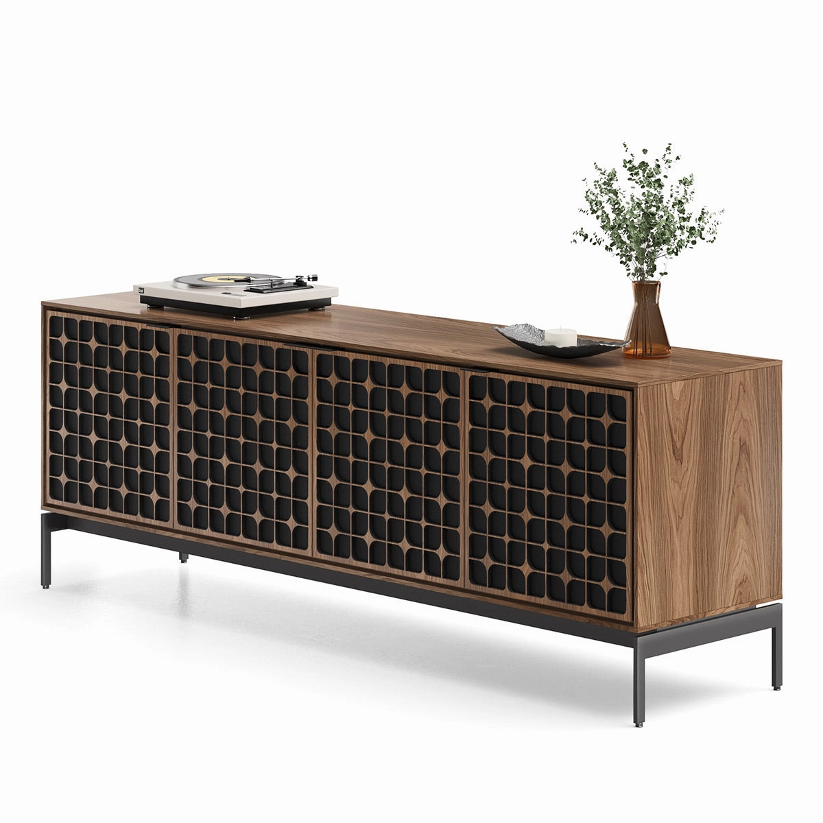 BDI Elements 8709 Constellation Media Cabinet with Console Base (Natural Walnut)