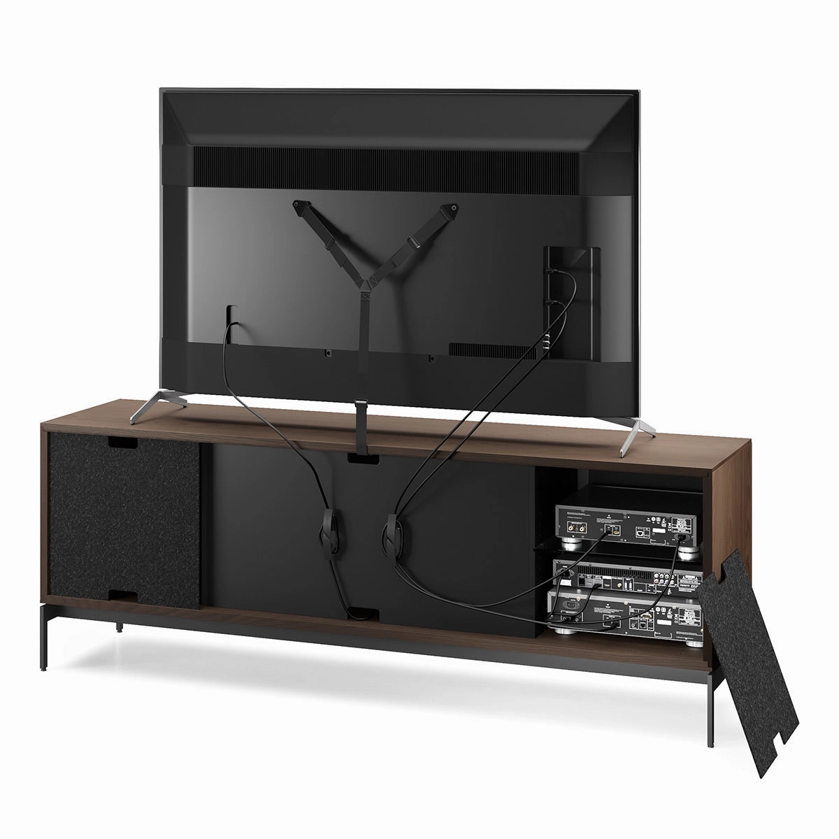 BDI Elements 8709 Constellation Media Cabinet with Console Base (Toasted Oak)