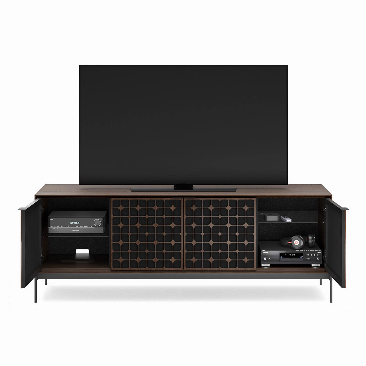 BDI Elements 8709 Constellation Media Cabinet with Console Base (Toasted Oak)
