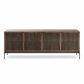 BDI Elements 8709 Tune Media Cabinet with Console Base (Natural Walnut)