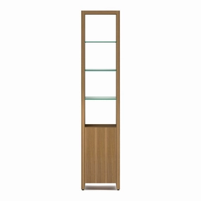 BDI Linea 5801 Single-Wide Cabinet (Natural Walnut)