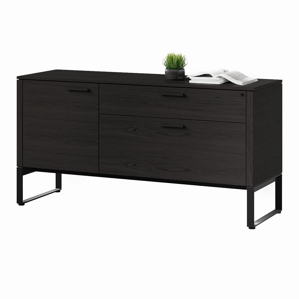 BDI Linea 6220 Multifunction Cabinet (Charcoal Stained Ash)