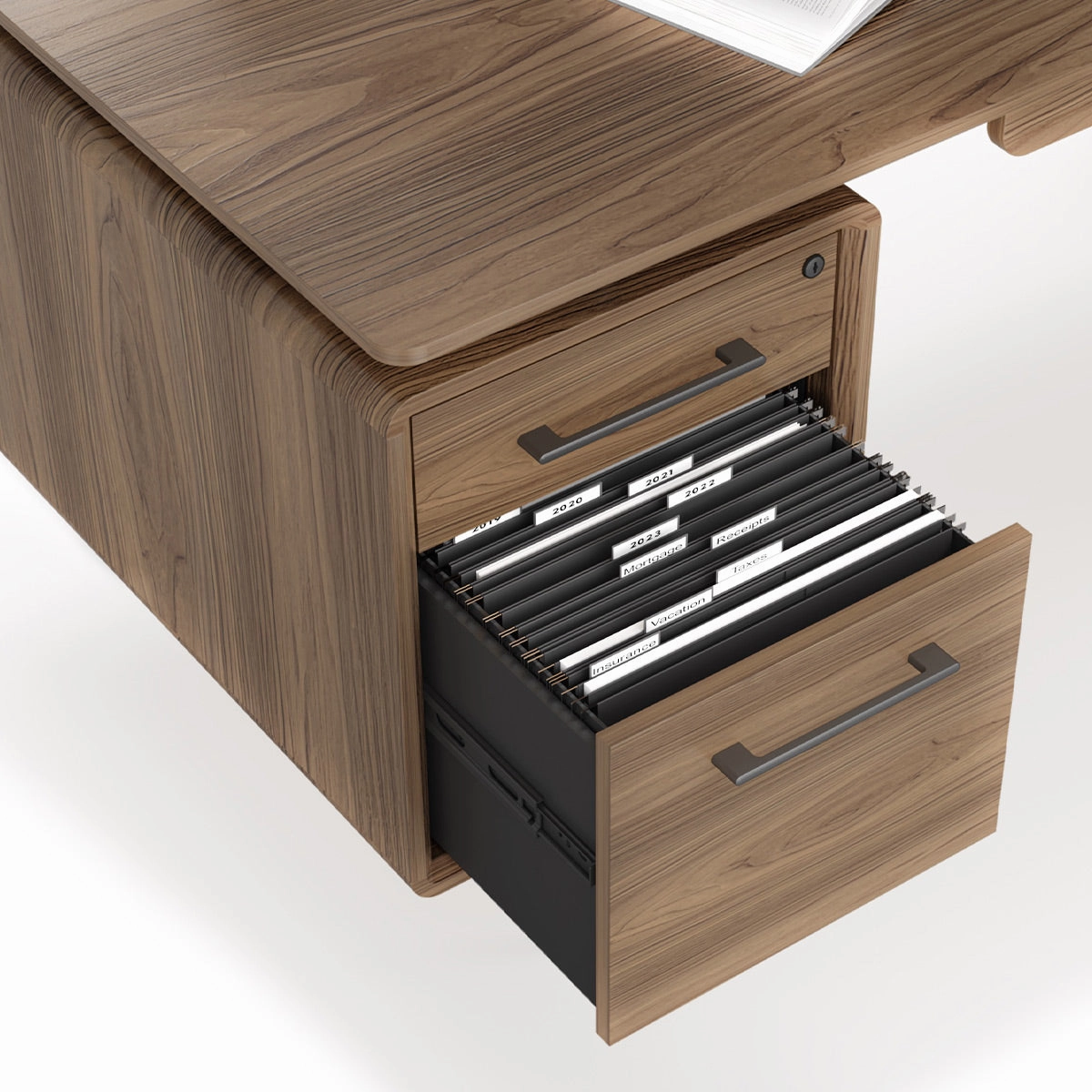 BDI LINQ 6821 Executive Desk (Natural Walnut)