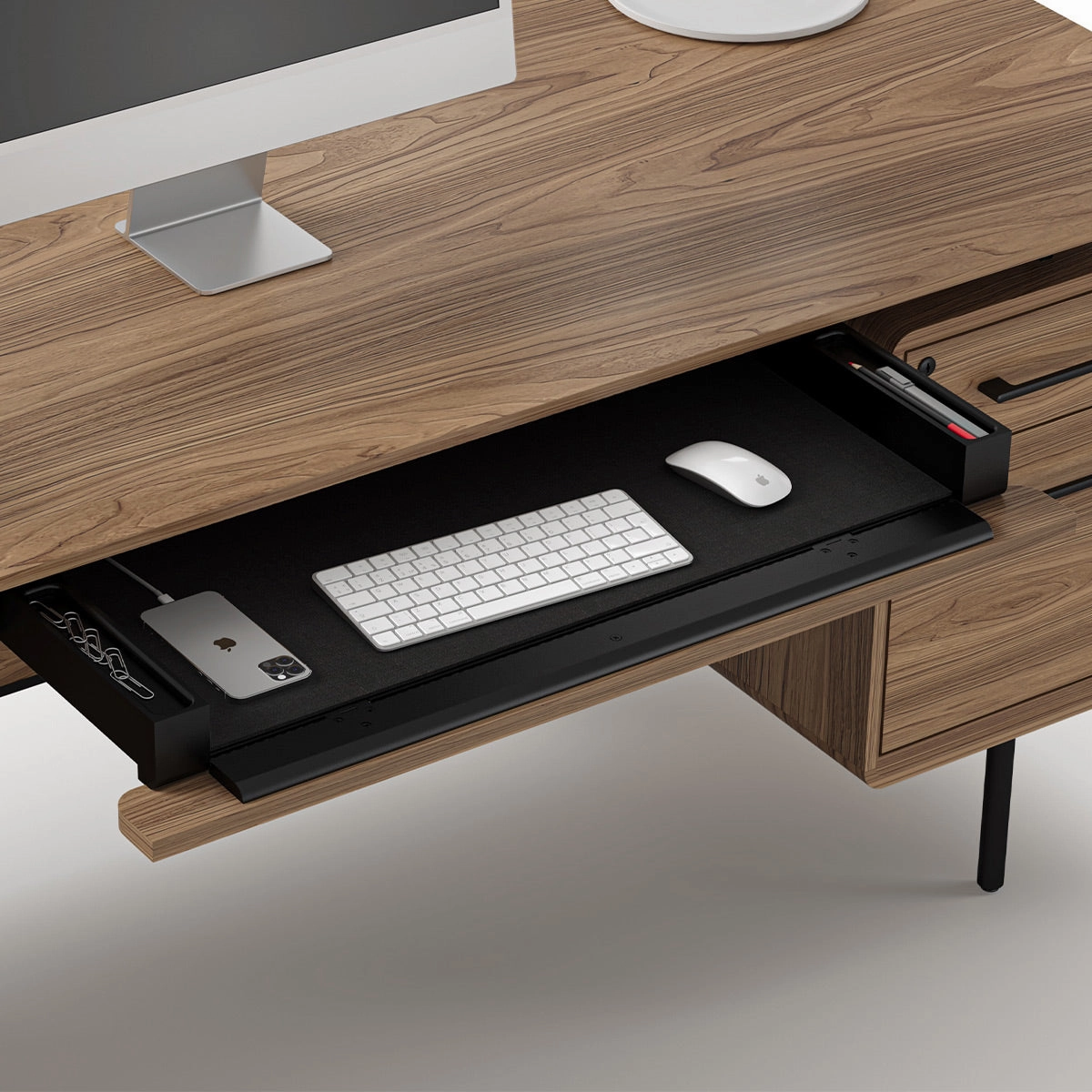 BDI LINQ 6821 Executive Desk (Natural Walnut)