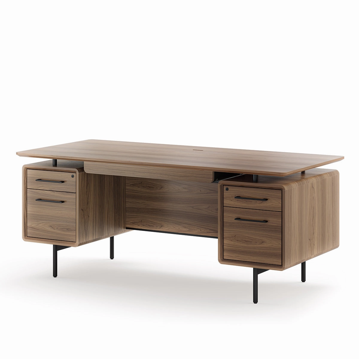 BDI LINQ 6821 Executive Desk (Natural Walnut)