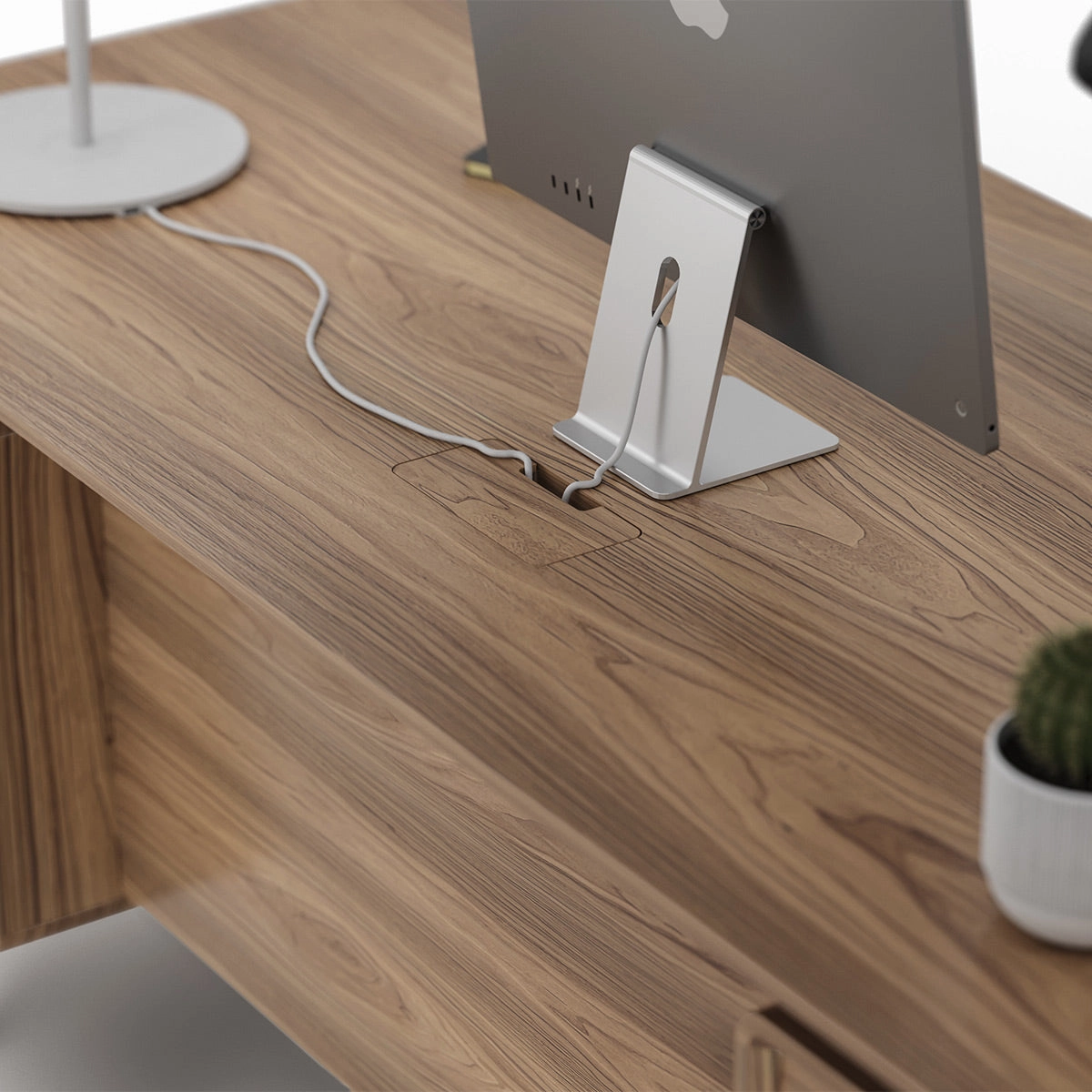 BDI LINQ 6821 Executive Desk (Natural Walnut)