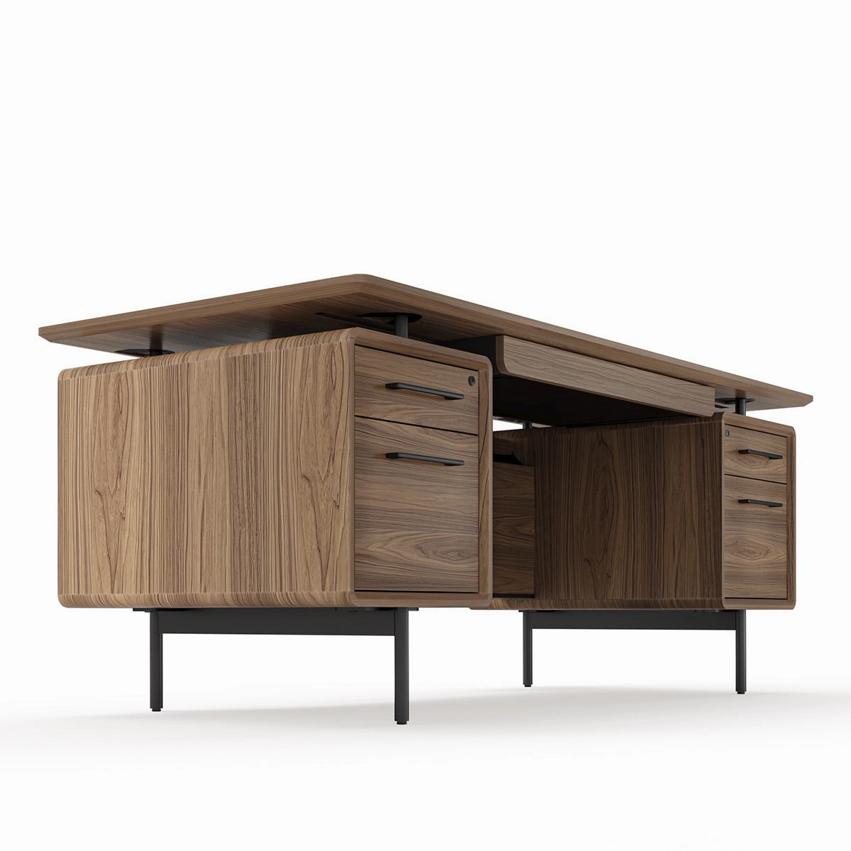 BDI LINQ 6821 Executive Desk (Natural Walnut)