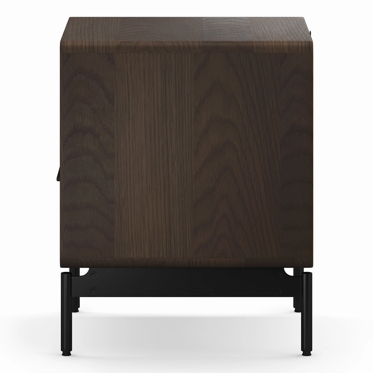 BDI LINQ 9181 22&rdquo; Nightstand with Top Slide and Integrated Power Station (Toasted Oak)
