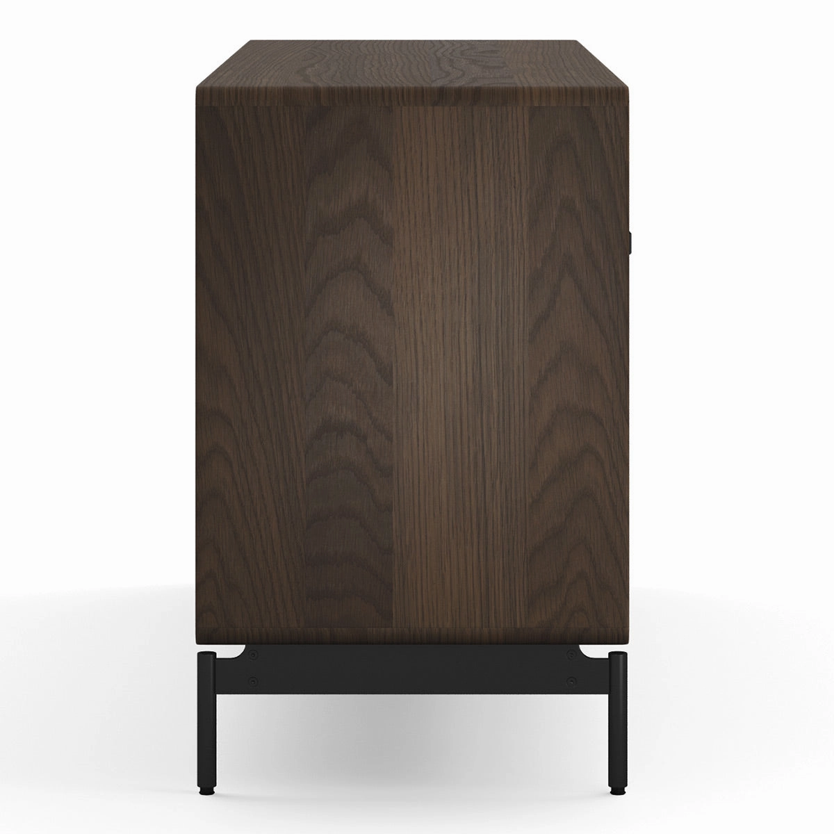 BDI LINQ 9186 Dresser with 6 Self-Closing Drawers and Metal Base (Toasted Oak)