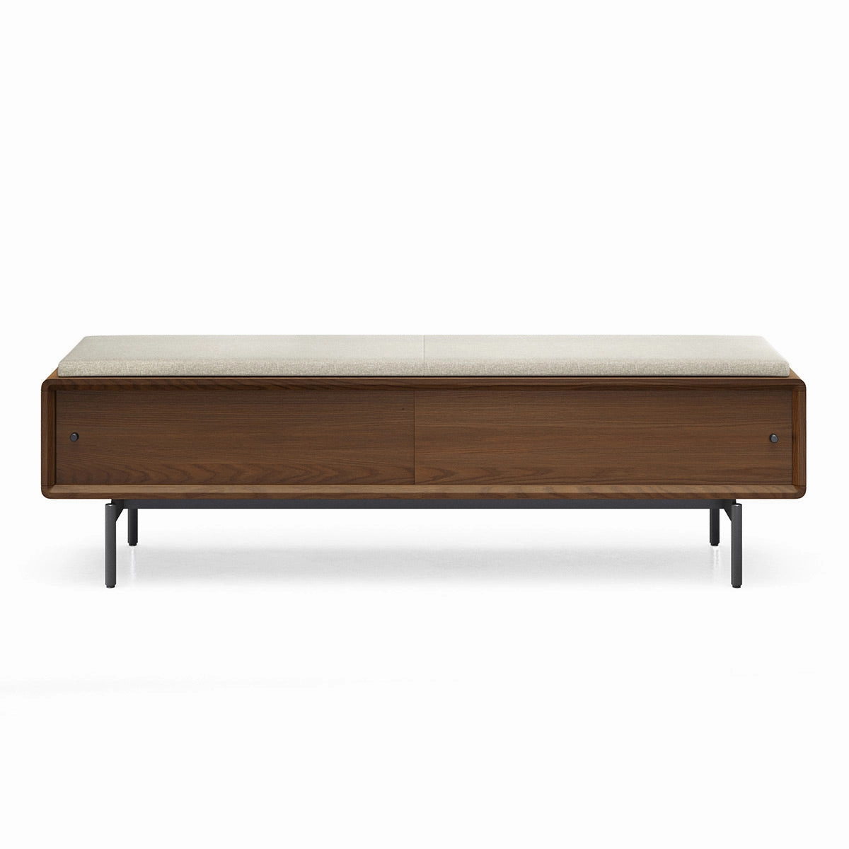 BDI LINQ Bench 9101 with Fabric Cushion (Mocha/Almond)