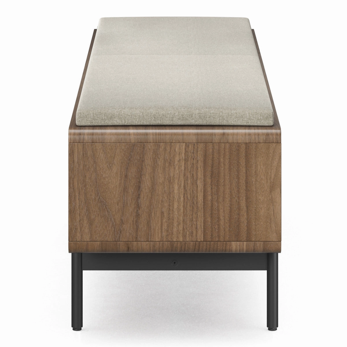 BDI LINQ Bench 9101 with Fabric Cushion (Mocha/Pecan)
