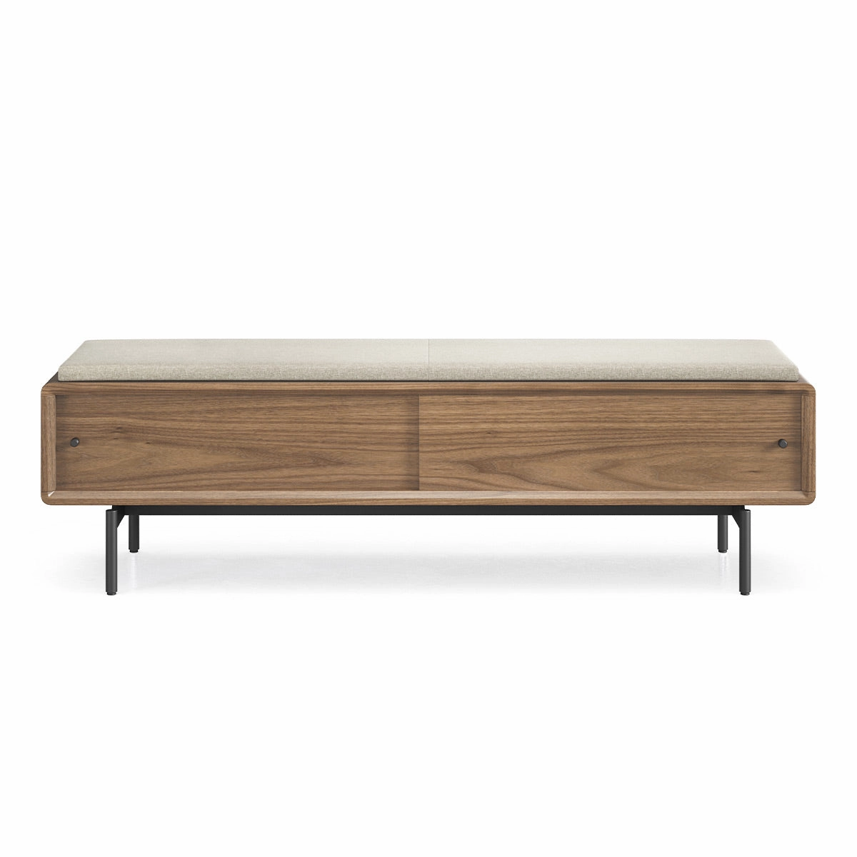 BDI LINQ Bench 9101 with Fabric Cushion (Mocha/Pecan)