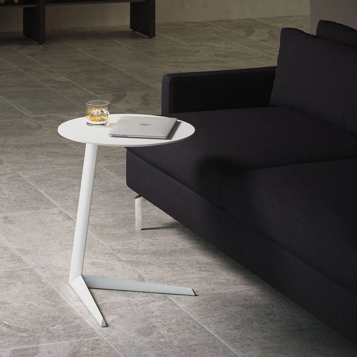 BDI Milo 1065 Laptop/Side Table (Salt)
