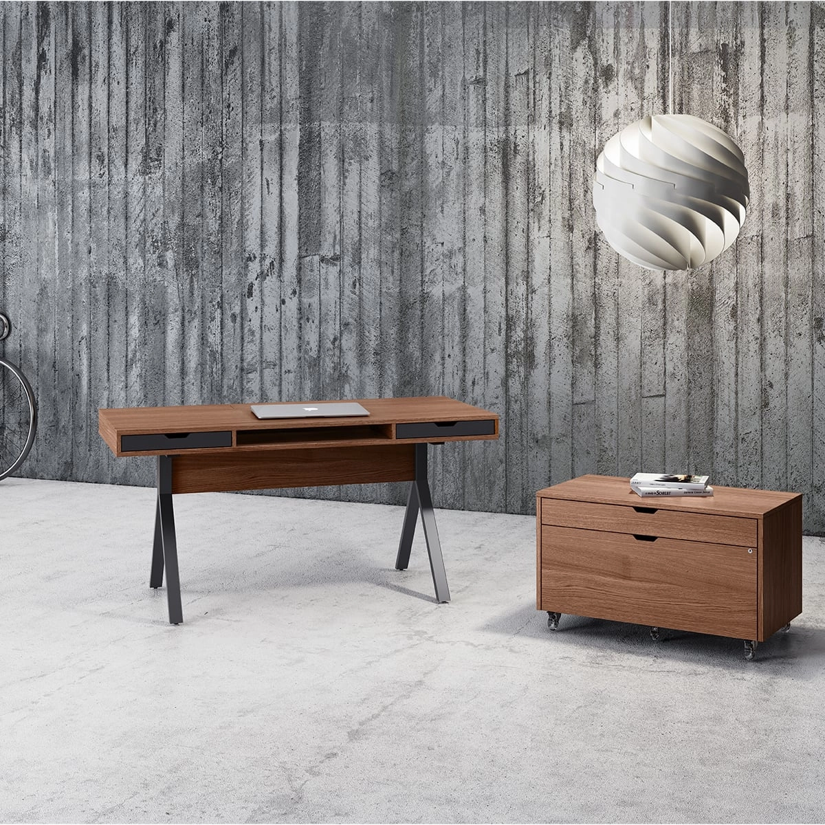 BDI MODICA Desk 6341 (Walnut)