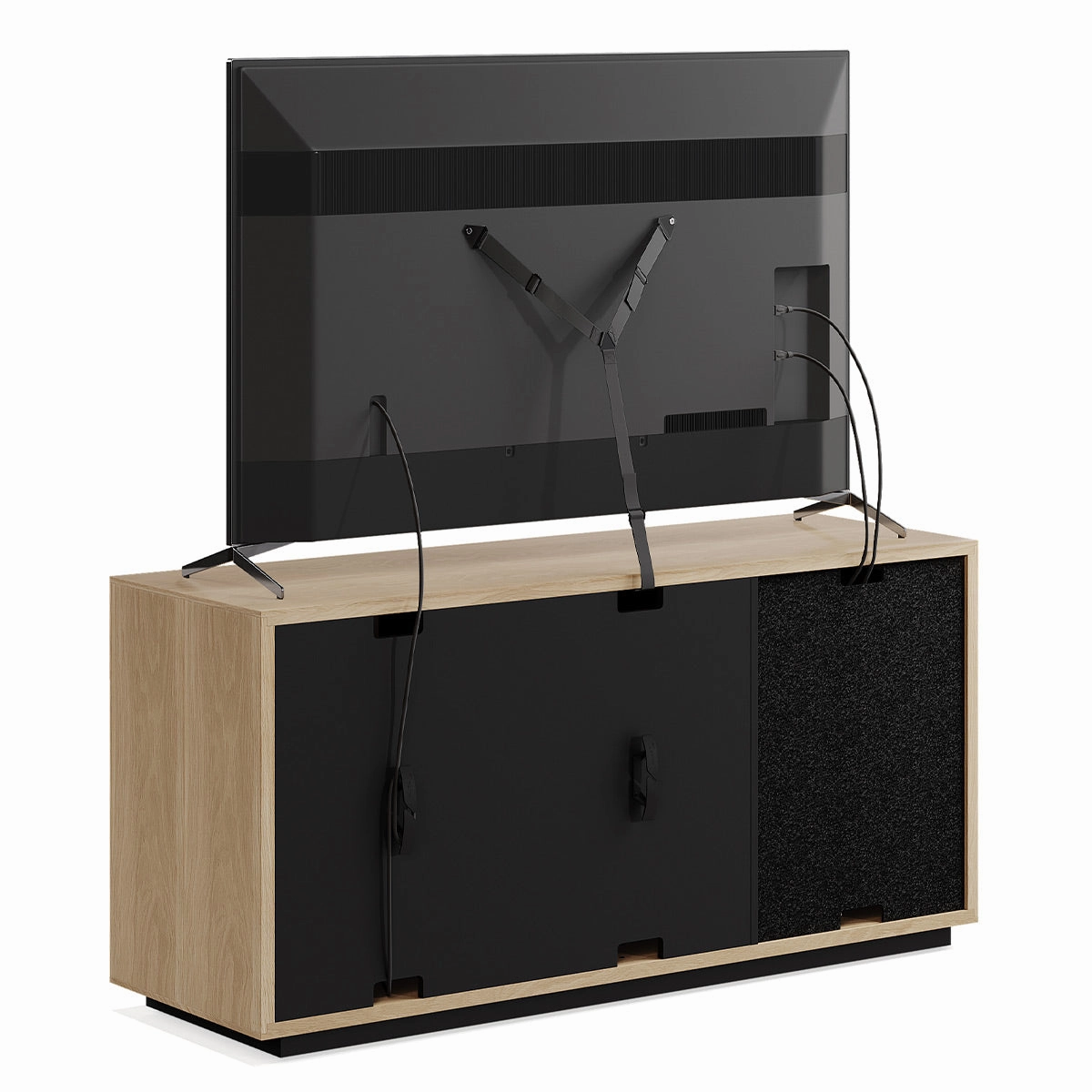 BDI Profile 8477 Triple Console (Washed Oak)