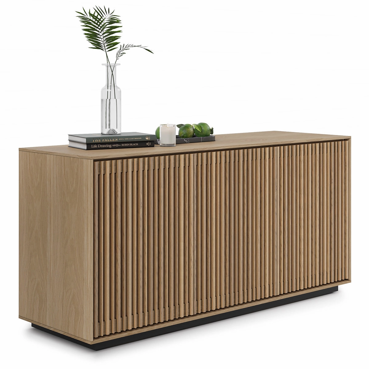 BDI Profile 8477 Triple Console (Washed Oak)