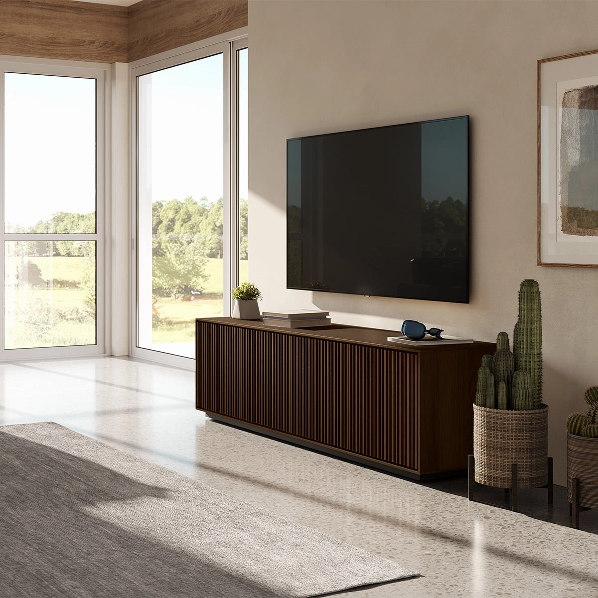 BDI Profile 8479 Quad Console (Toasted Oak)