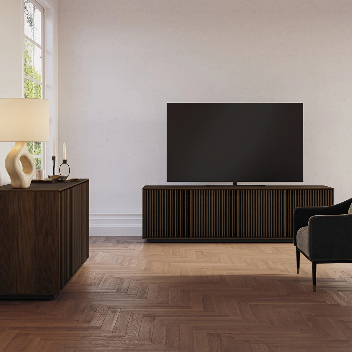 BDI Profile 8479 Quad Console (Toasted Oak)