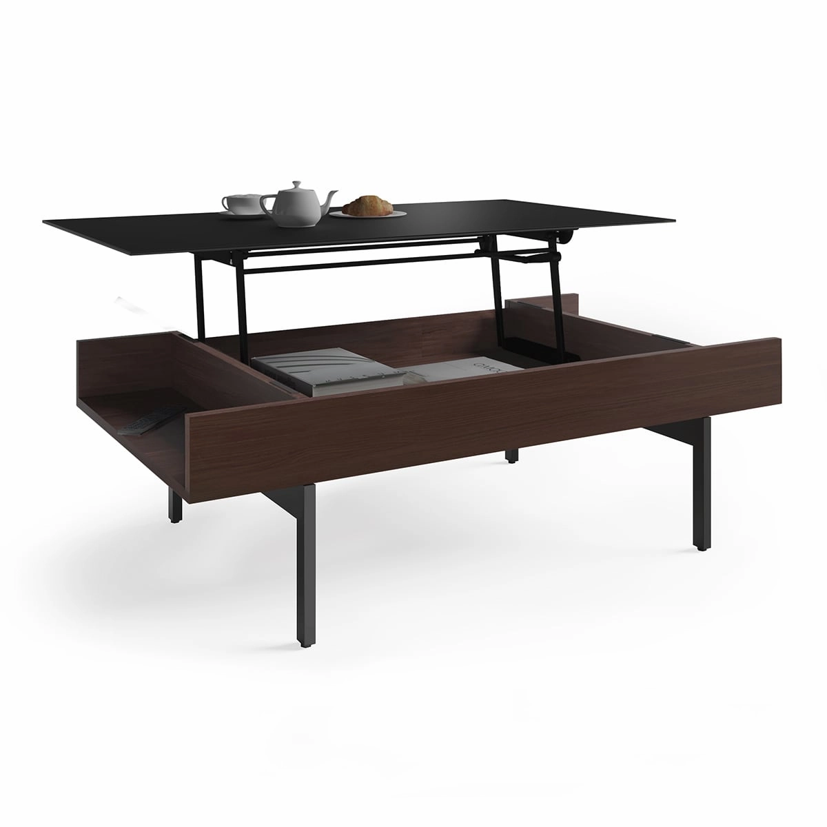 BDI Reveal 1192 Lift Top Coffee Table (Chocolate Walnut)