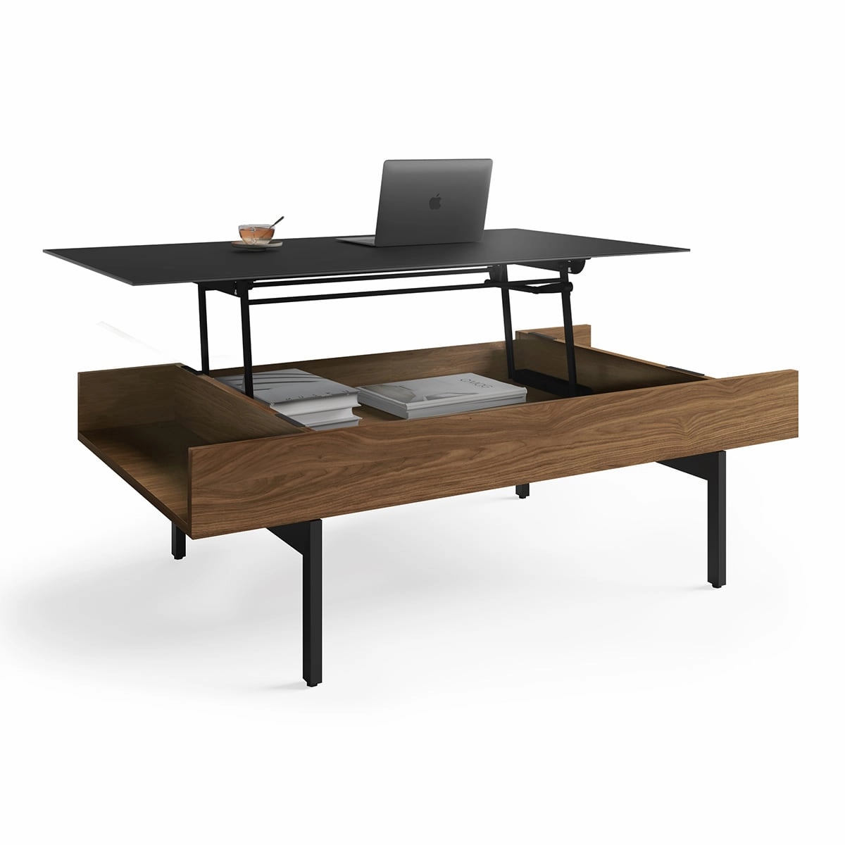 BDI Reveal 1192 Lift Top Coffee Table (Natural Walnut)