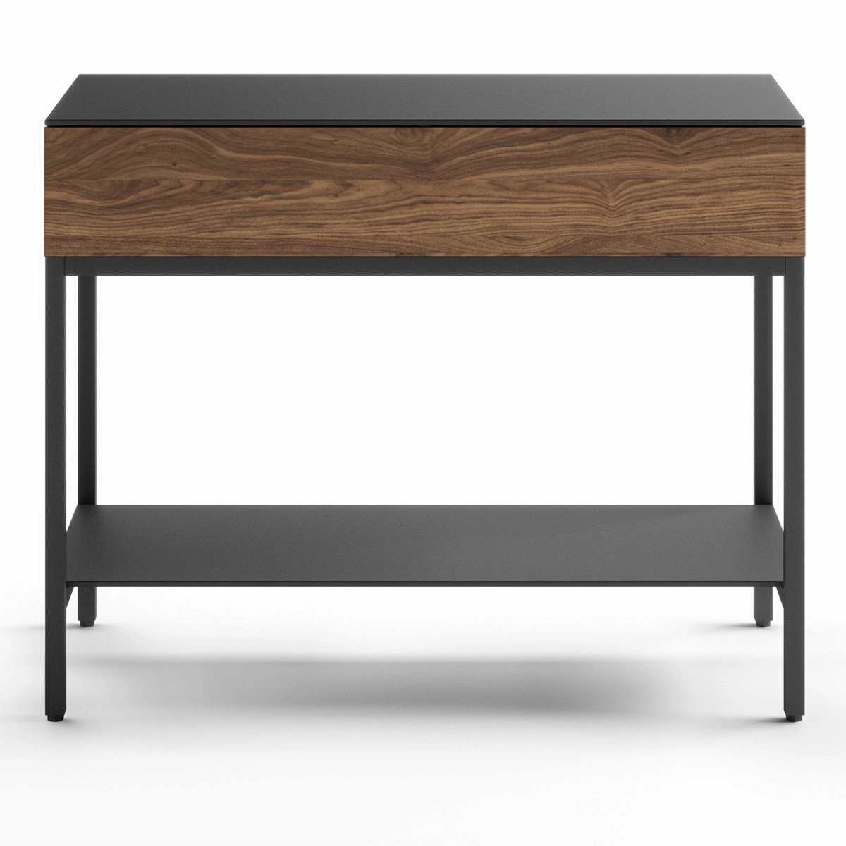BDI Reveal 1196 Glass Top End Table (Natural Walnut)