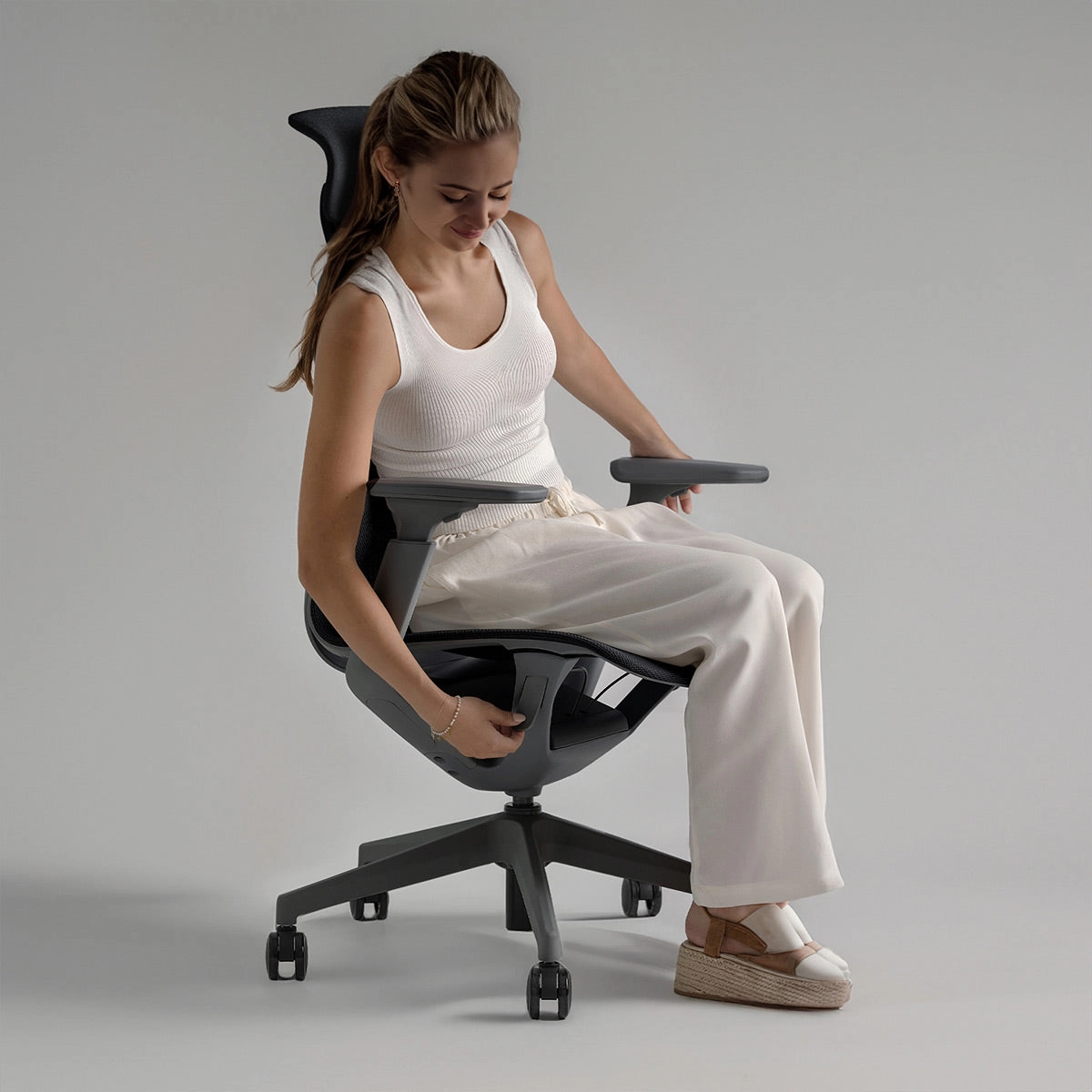 BDI Sena 3571 Task Chair (Fog Grey)