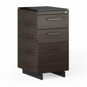 BDI Sequel 20 6114 3 Drawer File Cabinet (Charcoal/Black)