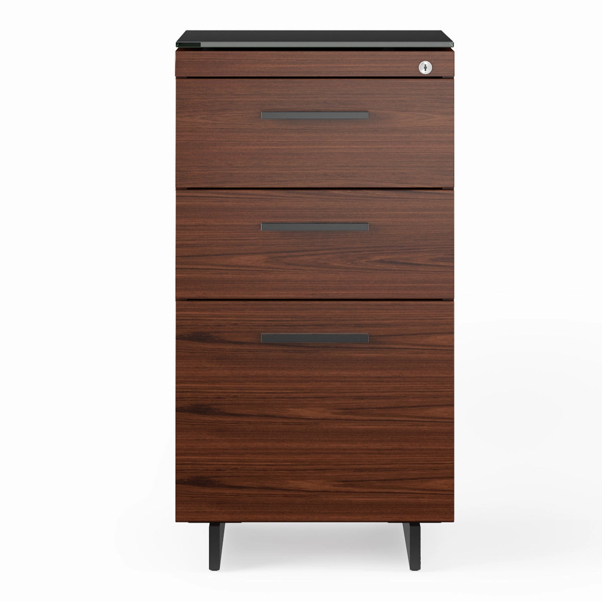 BDI Sequel 20 6114 3 Drawer File Cabinet (Chocolate/Black)
