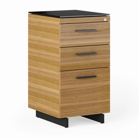 BDI Sequel 20 6114 3 Drawer File Cabinet (Walnut/Black)