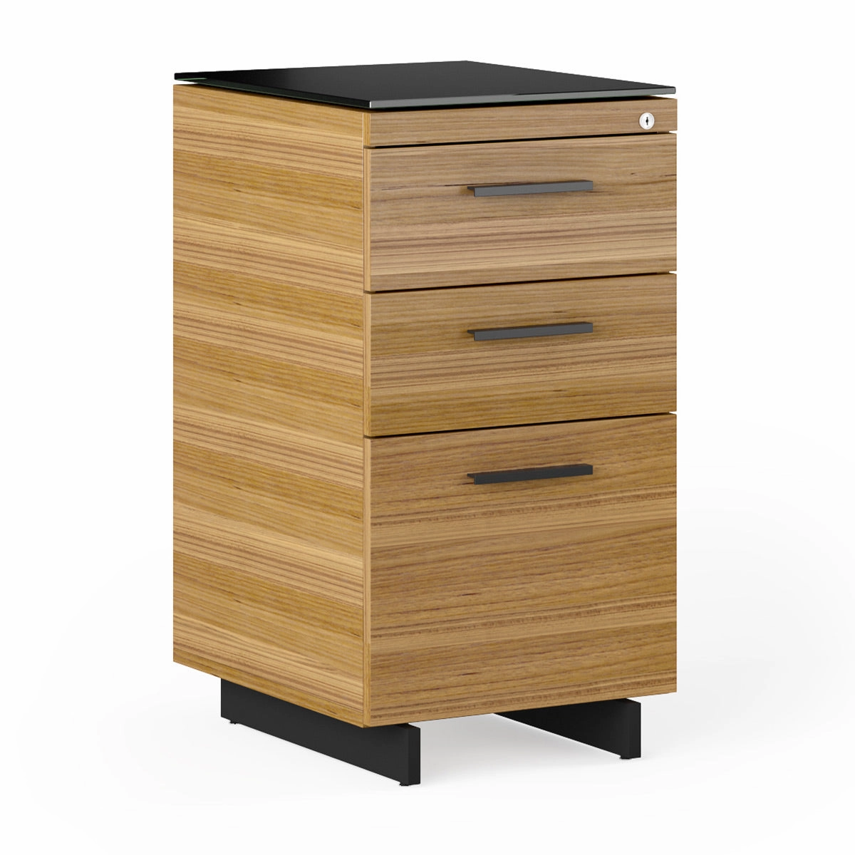 BDI Sequel 20 6114 3 Drawer File Cabinet (Walnut/Black)
