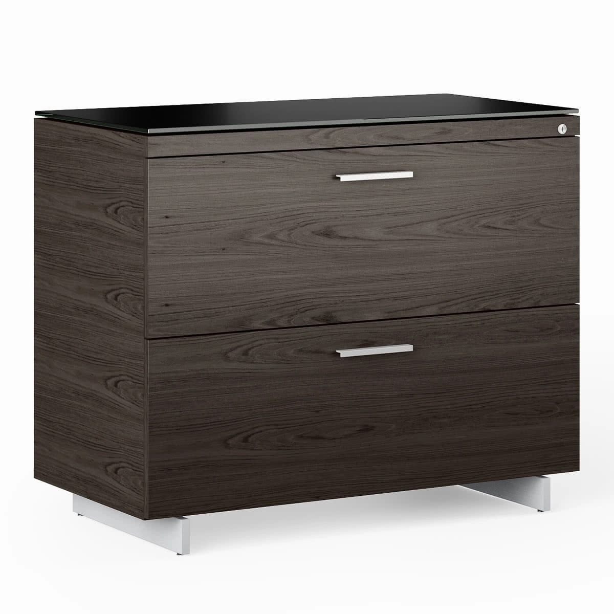 BDI Sequel 20 6116 Lateral File Cabinet (Charcoal/Nickel)